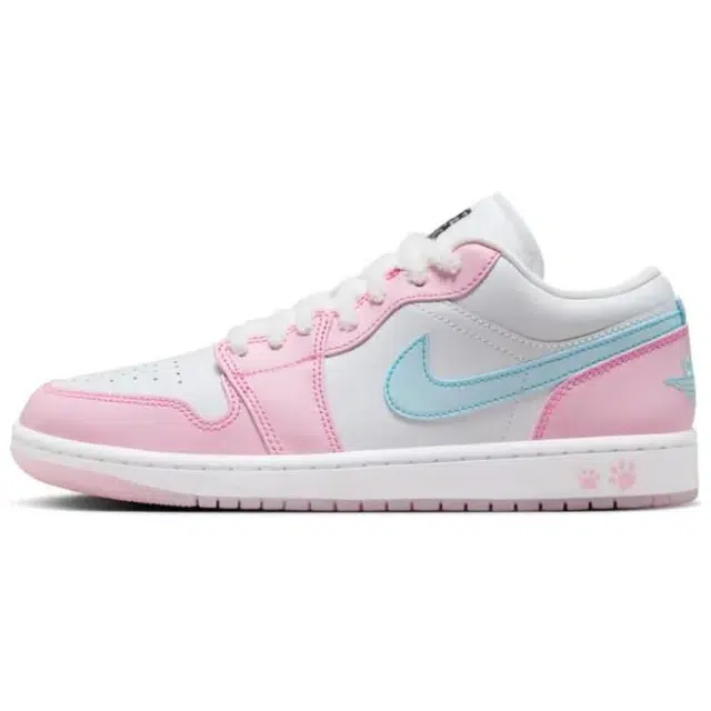 Jordan Air Jordan 1 Low "White/Pink Foam/Glacier Blue"