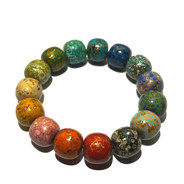 玉临门 新中式古风多宝 转佛珠念珠 木作 手串 男女同款情侣款 大漆