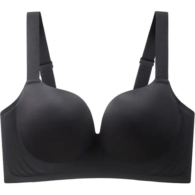 莫代尔 透气无痕上托聚拢防下垂无钢圈收副乳文胸 女款