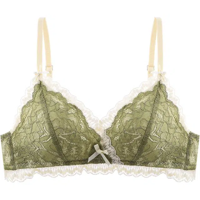 莫代尔 小胸聚拢无钢圈超薄蕾丝文胸 女款