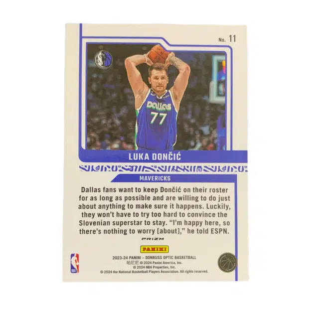PANINI 2023-24Optic Luka Doncic 77