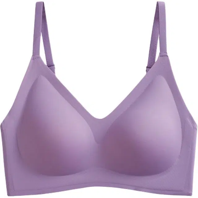 莫代尔 纯色无痕聚拢收副乳防下垂文胸 女款