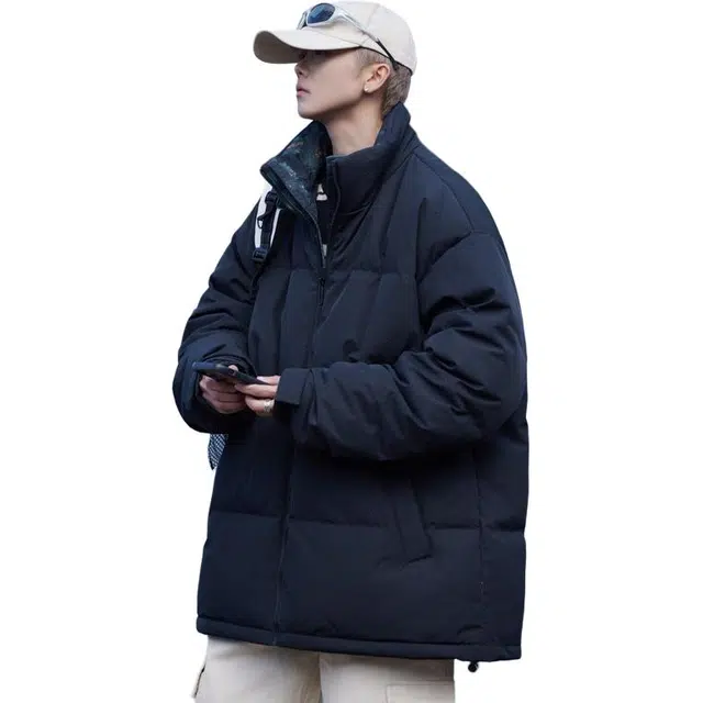 八哥 潮流宽松休闲保暖羽绒服 男女同款
