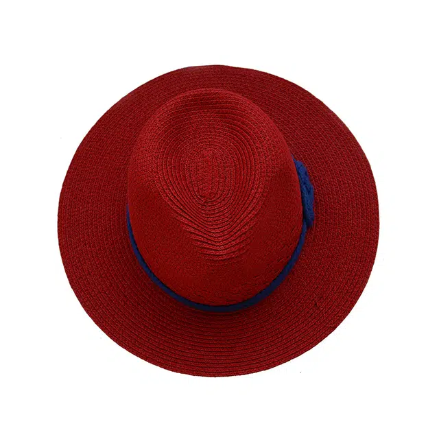 浪莎 时尚草编草帽女巴拿马 海边遮阳防晒平顶度假 帽子爵士礼帽 男女同款情侣款