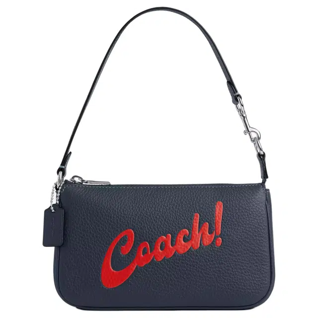 COACH Nolita 19 Silver Denim