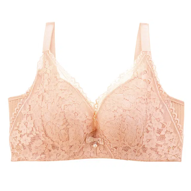 莫代尔 纯色简约蕾丝美背文胸 女款