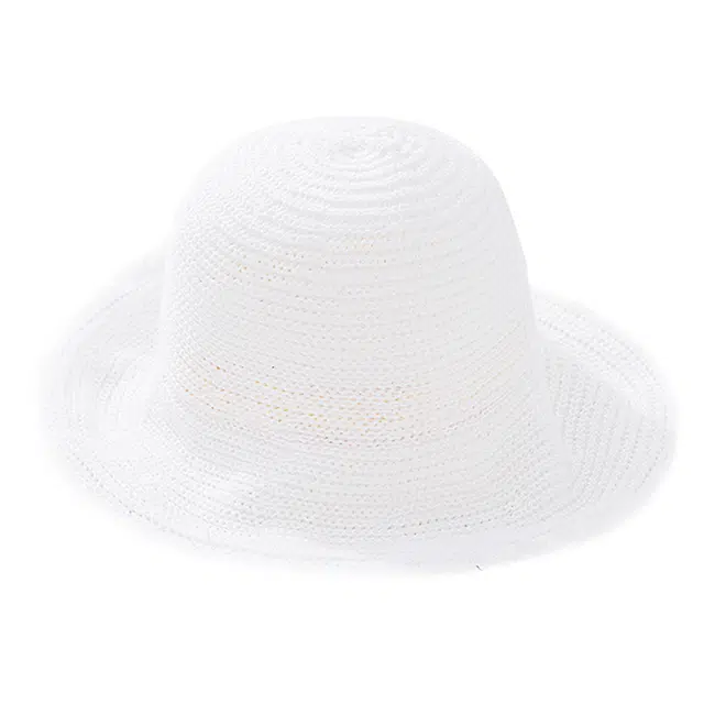 浪莎 春夏混线盆帽遮阳帽子女 明星 折叠荷叶边渔夫帽 男女同款情侣款