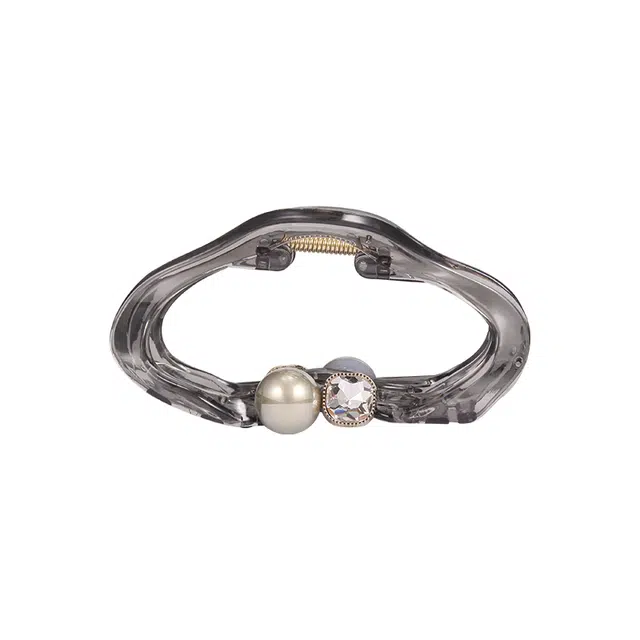 芒果饰品 高级感松弛感大号 珍珠 发夹 女款