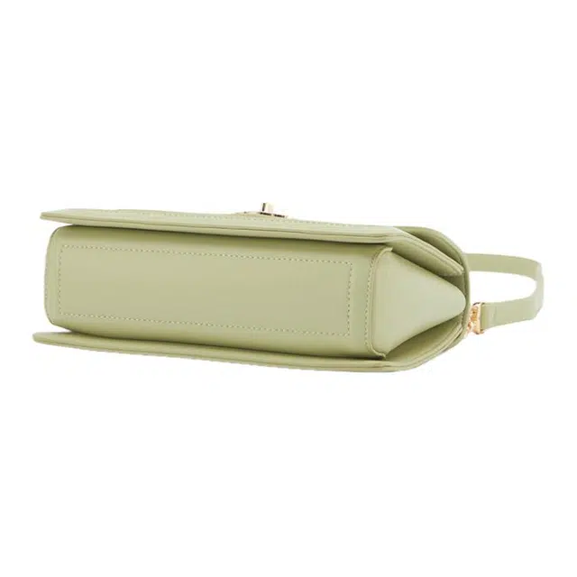 意尔康 夏季百搭通勤质感链条 小方包斜挎单肩包 小号 女款 绿色/黑色