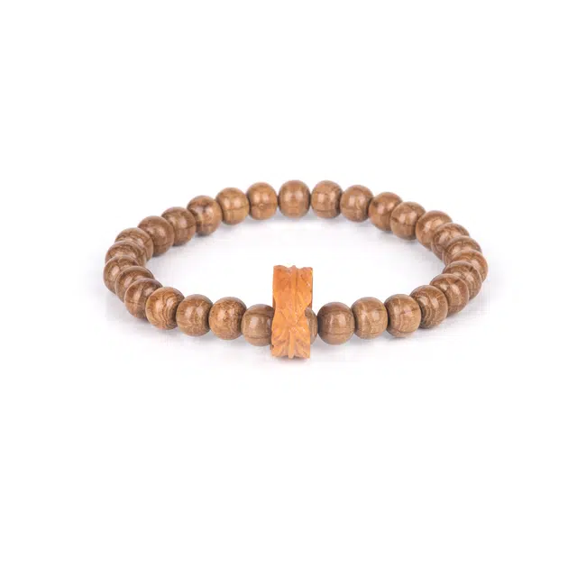 聆听花开 新中式国潮风复古盘玩串珠 文艺古风民族风时尚 木作 手串 男女同款情侣款 六道木