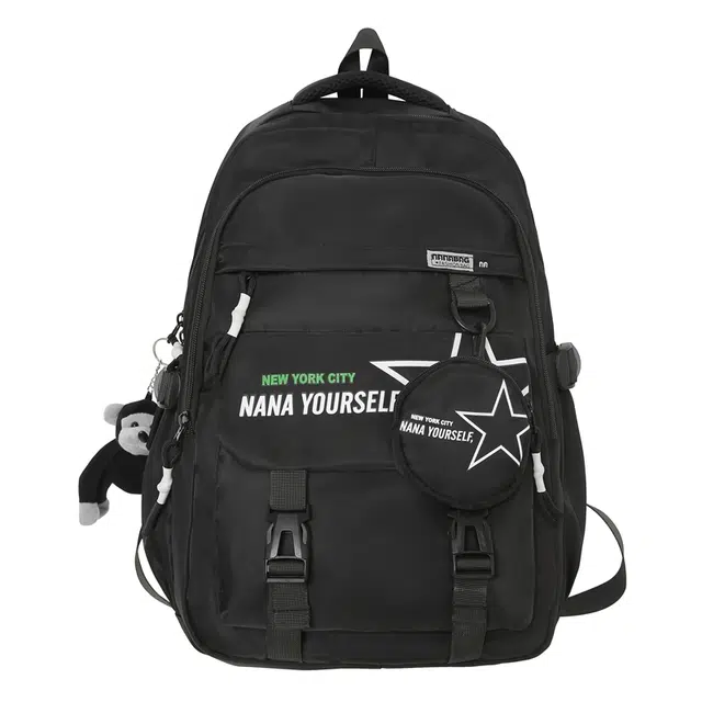 行途 初中生高中生休闲轻便减负学生 背包双肩包 尼龙 男女同款情侣款 多色