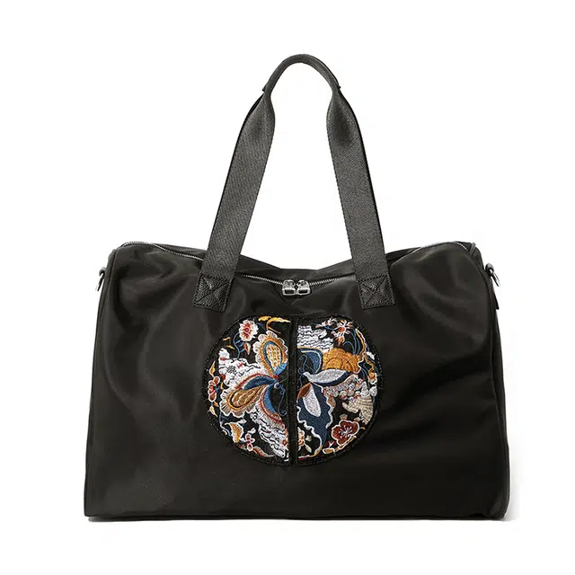 Master Canvas Butterfly Tote Bag Black