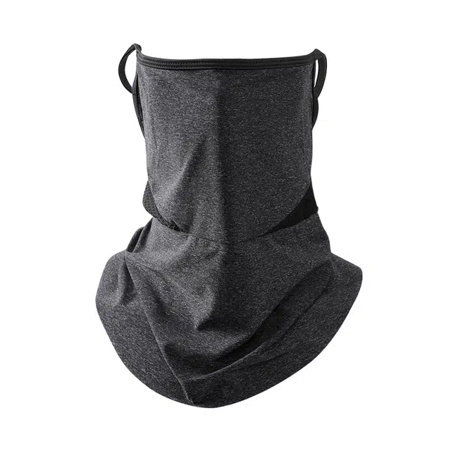 浪莎 夏季户外出游登山骑行外卖开车下地干活遮阳防紫外线透气凉感挂耳面巾护脖子口罩护颈一体式 锦纶 氨纶 防晒脖套 男款