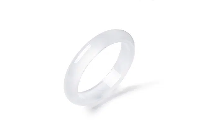 月斐 水中月 白冰白月光 新中式素雅温婉简约大方气质轻奢手饰 在水一方 玉髓 玉石手镯 女款