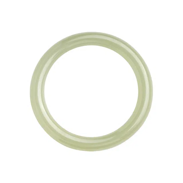 梵星饰季 新中式国潮青白玉叮当镯 轻奢小众设计高级感闭口 玉髓 手镯 女款