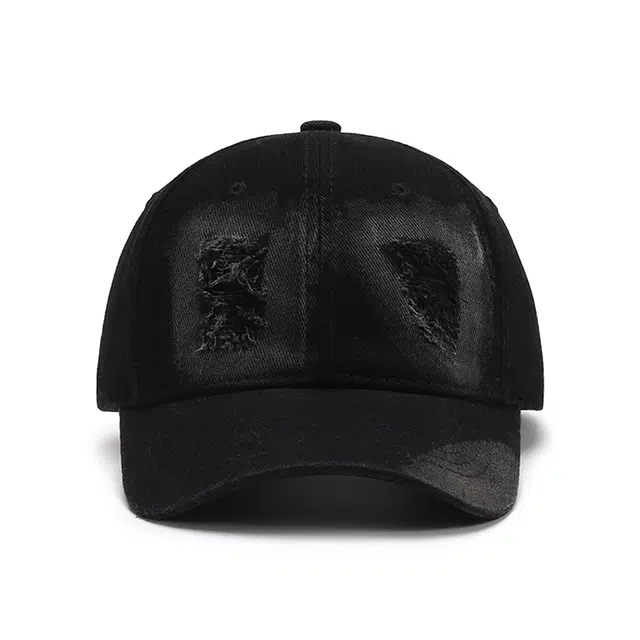 浪莎 水洗磨破软顶大头围学院风休闲运动透气 棉 鸭舌帽 男女同款情侣款