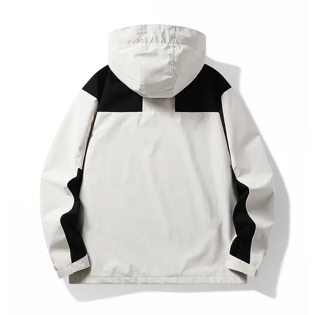 金贝勒 户外撞色拼接休闲可脱卸帽登山服休闲运动风衣机能冲锋夹克外套 男女同款