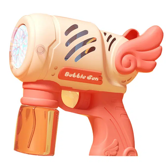 雄俊 泡泡机天使泡泡枪 电动全自动加特林 枪型玩具