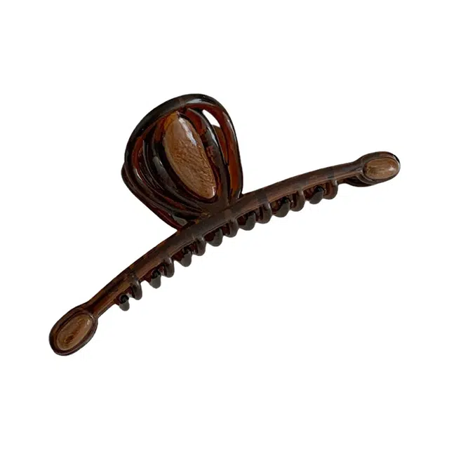 如花梦 简约百搭复古一字抓夹 小众设计高级感发饰大号鲨鱼夹 发夹 女款