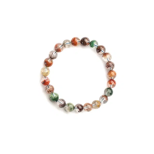 仙源 招财纳福聚宝盆 转运四季幽灵 简约时尚新中式国风国潮珠串手链饰品弹力绳 水晶 玉石手串 男女同款情侣款