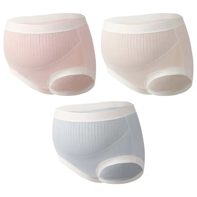 二三二三 抗菌裆高腰薄款三角内裤 女款 组合装