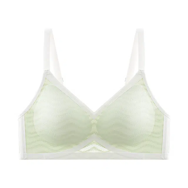 芬腾 薄款透气蕾丝无痕聚拢收副乳上托一体式固定杯文胸 女款