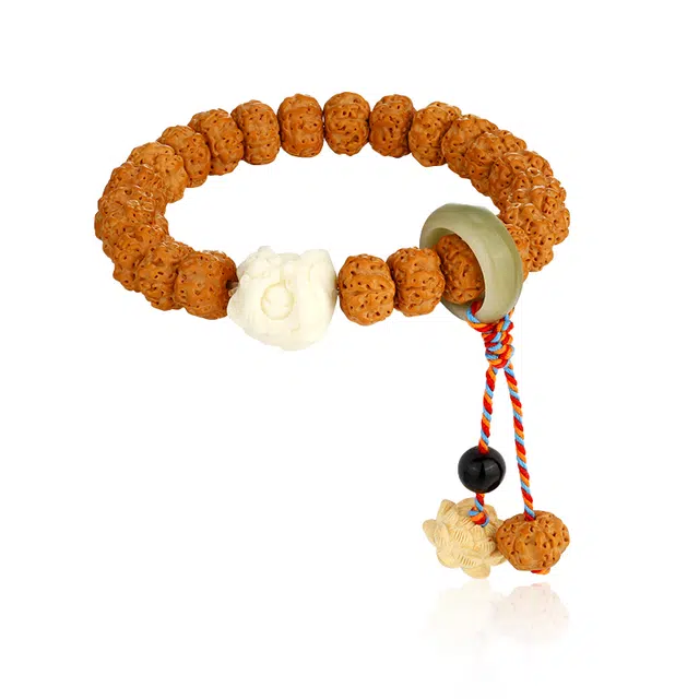 彗时 新中式国潮醒狮莲花设计 金刚菩提 手串 男女同款情侣款