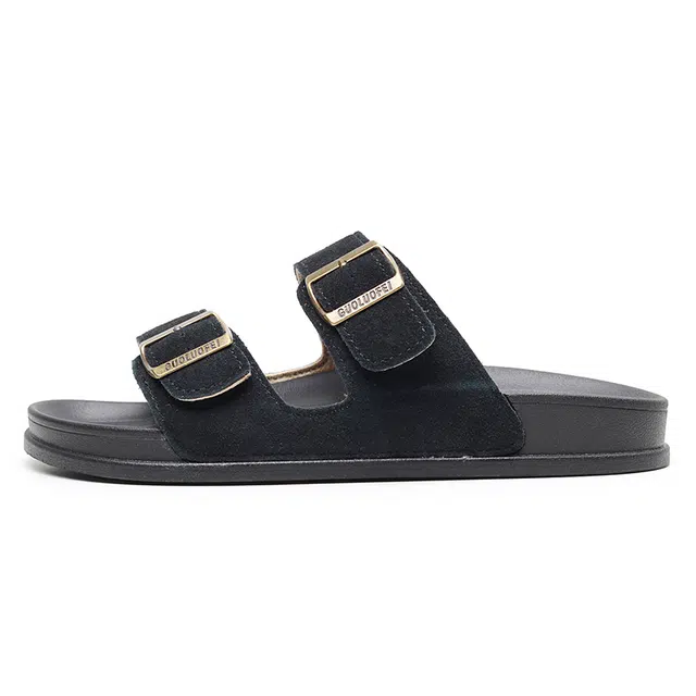 果洛菲 舒适百搭休闲 防滑一字拖鞋 男女同款