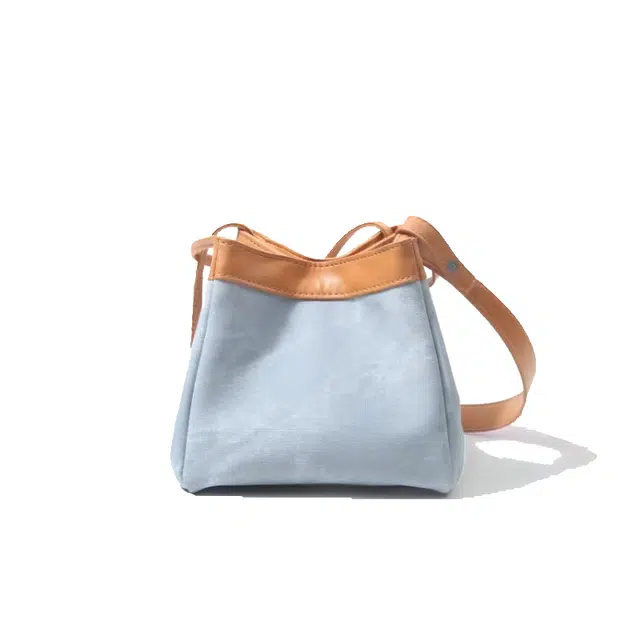 恒源祥 国风气质时尚潮流潮酷高贵典雅优雅脱俗清新商务 帆布 帆布包手提单肩包 女款 牛仔蓝色