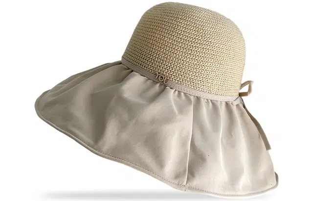 优幽兰 休闲大头围韩版显脸小设计感宽檐实用小众旅游 聚酯纤维 防晒帽 女款