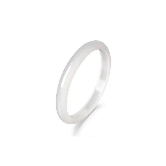 匠锁心玉 白月光高冰贵妃镯  新中式 国潮国风  轻奢高级感 气质古风温婉 玉髓 手镯 女款