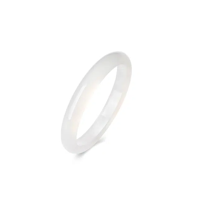 匠锁心玉 白月光高冰贵妃镯 平安镯  新中式 国潮国风 轻奢高级 气质  古风温婉 玉髓 玉石手镯 女款