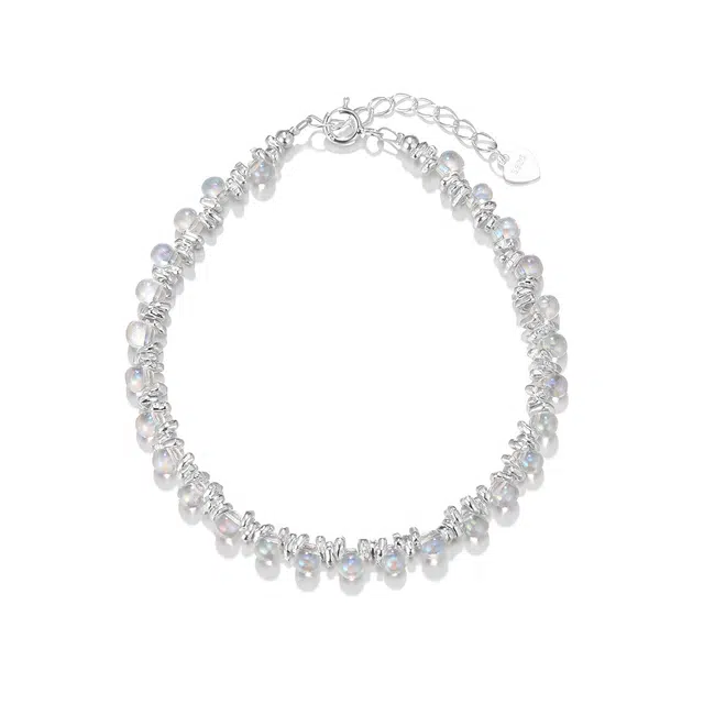 珂里 多巴胺小清新小灯泡碎银小众高级感显白 琉璃 玉石手链 女款