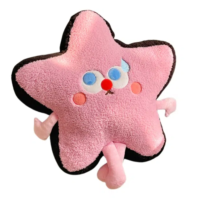 公主恋人 超萌卡通多巴胺星星抱枕二合一  萌趣大眼公仔 陪伴治愈 玩偶周边