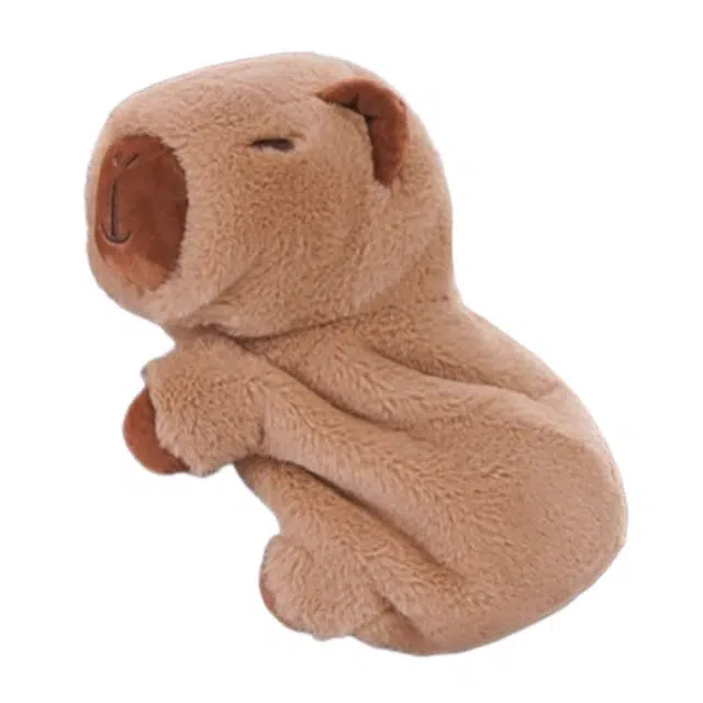 抱竹 古力卡皮巴拉包 可爱日常百搭 聚脂钎维 双肩包 中号 男女同款情侣款 棕色