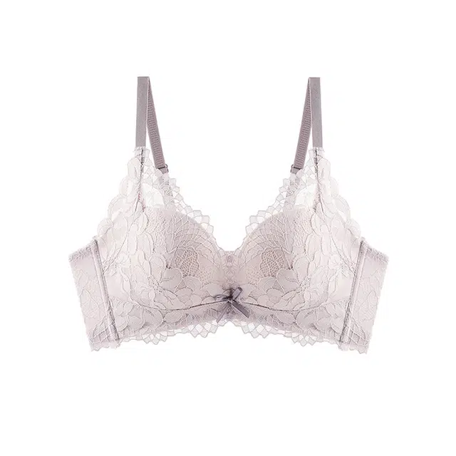 芬腾 小胸显大聚拢调整型收副乳无钢圈蕾丝文胸 女款