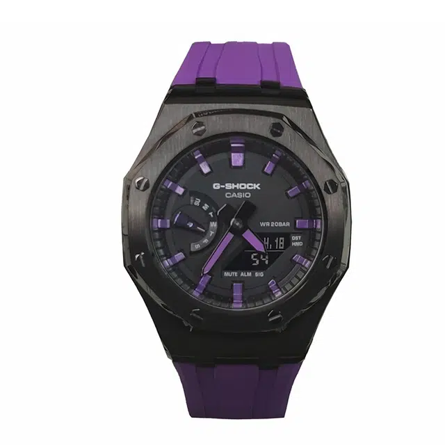 Casio GA-2100 Black Purple Samurai