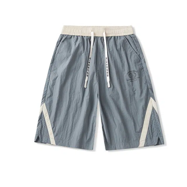 雅鹿 薄款系带宽松工装百搭休闲短裤 男款
