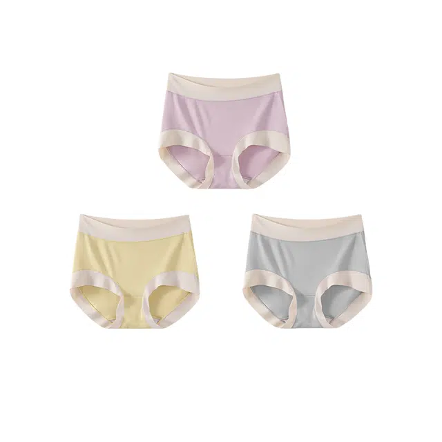 雅鹿 包臀中腰透气不卡裆无痕内裤 女款 组合装