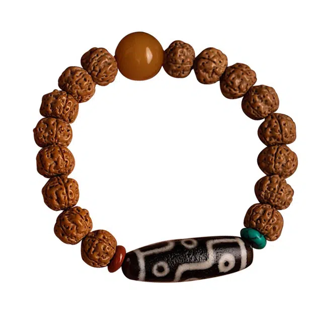 陌阡雪 小众设计国风藏式文玩佛珠吉祥纳福 金刚菩提 手串 男款