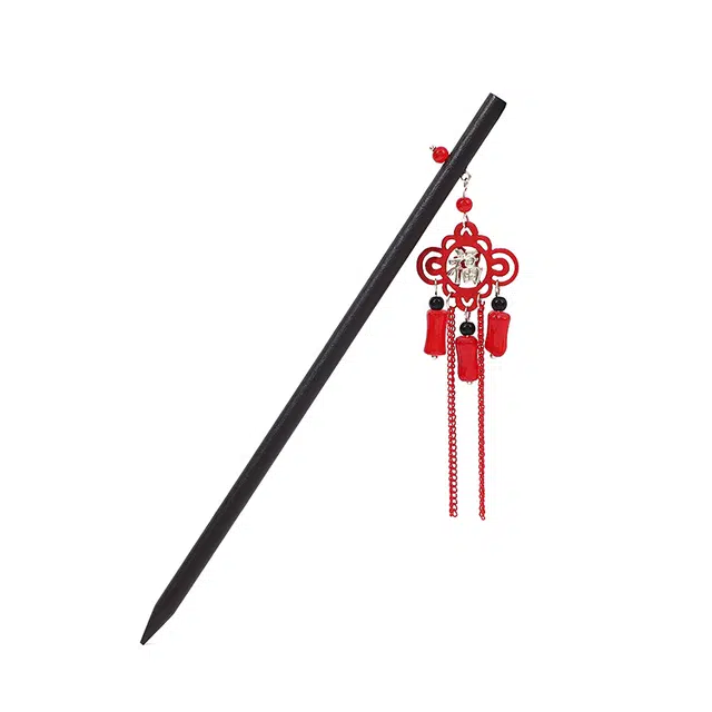 圣所 飞彩福流苏步摇新中式国风 手工木 发簪 女款