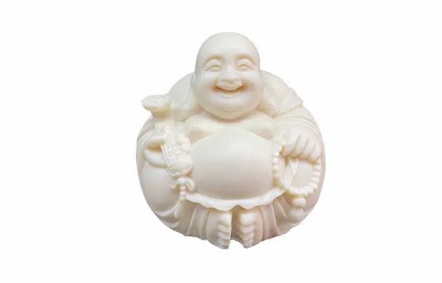 檀欣 国风 雕刻弥勒佛笑佛一团和气摆件 纳福平安 吉祥如意 家居茶宠办公室工艺品 象牙果 其他菩提类把件 男女同款情侣款 礼盒装