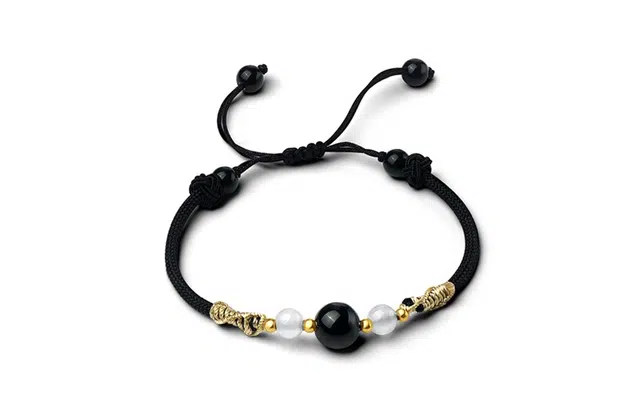 水贝之星 长相思 国潮复古新中式精致嘻哈创意设计可叠戴福气满满轻奢转运珠可调节编织手饰 琉璃 手链 男女同款情侣款