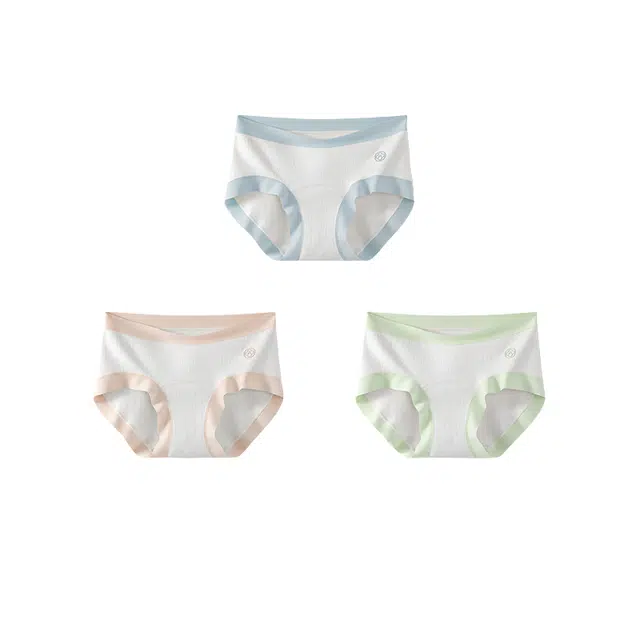 雅鹿 加长裆女士无痕透气棉质裆中腰少女三角秋冬内裤 女款 组合装