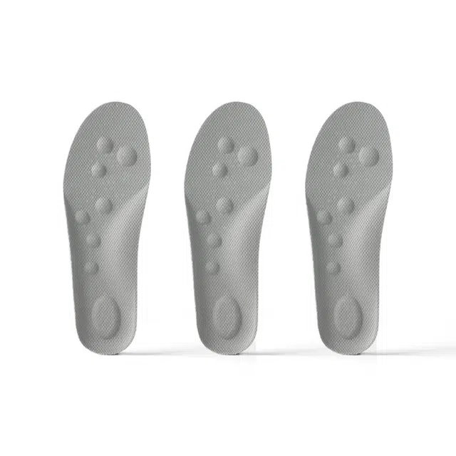 浪莎 久站不累运动气垫减震吸汗透气除臭减震增高超软发三双 鞋垫 男女同款情侣款