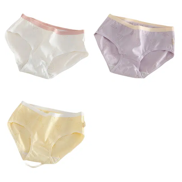 雅鹿 中腰舒适抑菌三角内裤 女款 组合装