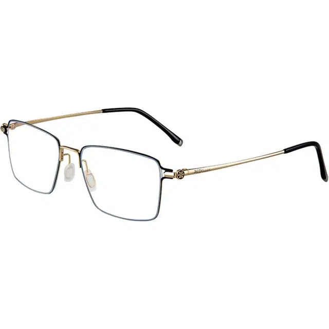 夕阳红 远中近三用 合金 方形 功能性眼镜 男款 金间黑