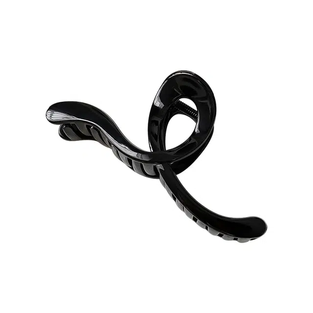 如花梦 波浪果冻抓夹 气质发夹发量多后脑勺鲨鱼夹 高级感日常通勤发卡 女款 多色可选