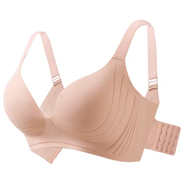 莫代尔 轻薄无痕无钢圈聚拢软承托显瘦柔软舒适无痕透气高侧收耐穿文胸 女款 组合装