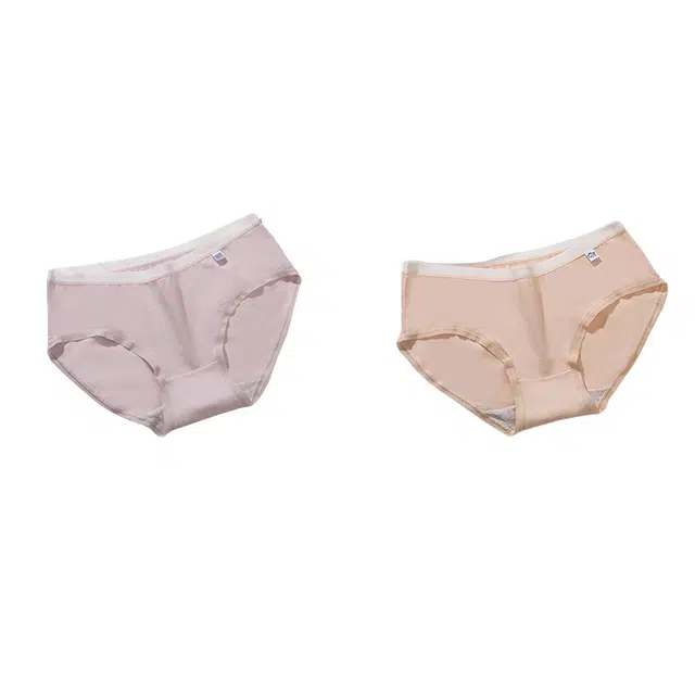 雅鹿 收腹提臀抗菌中腰三角简约透气内裤 女款 组合装